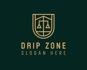 Gold Scale Law  logo design