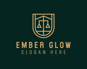 Gold Scale Law  logo design