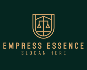 Gold Scale Law  logo design