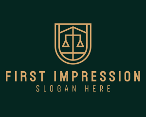 Gold Scale Law  logo design