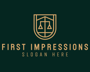 Gold Scale Law  logo design