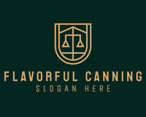 Gold Scale Law  logo design