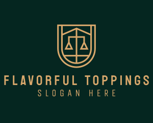 Gold Scale Law  logo design