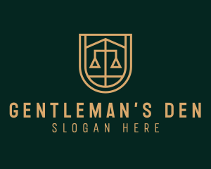 Gold Scale Law  logo design