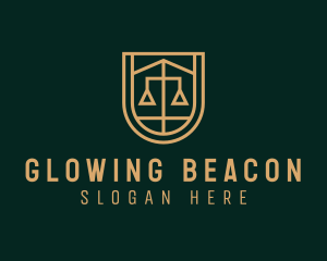 Gold Scale Law  logo design