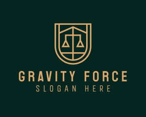 Gold Scale Law  logo design