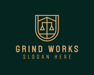 Gold Scale Law  logo design