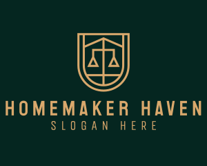 Gold Scale Law  logo design