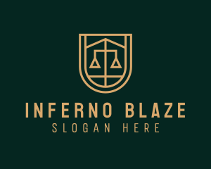 Gold Scale Law  logo design