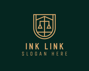 Gold Scale Law  logo design