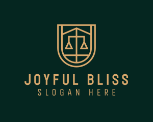 Gold Scale Law  logo design