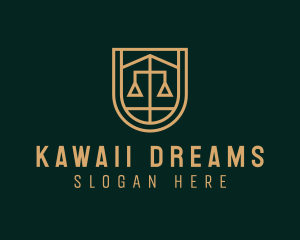 Gold Scale Law  logo design