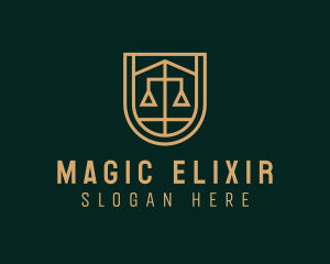 Gold Scale Law  logo design