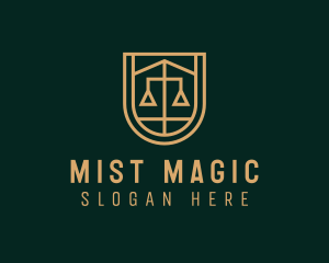 Gold Scale Law  logo design