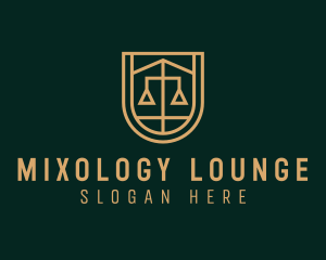 Gold Scale Law  logo design