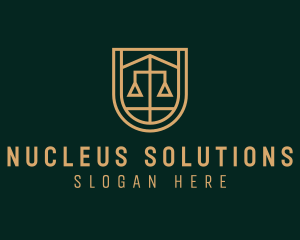 Gold Scale Law  logo design