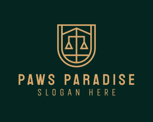 Gold Scale Law  logo design