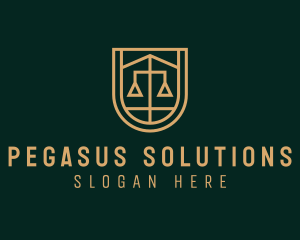 Gold Scale Law  logo design