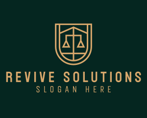 Gold Scale Law  logo design