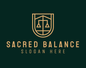 Gold Scale Law  logo design