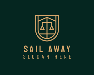 Gold Scale Law  logo design