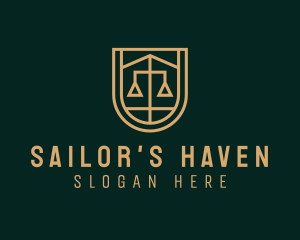 Gold Scale Law  logo design