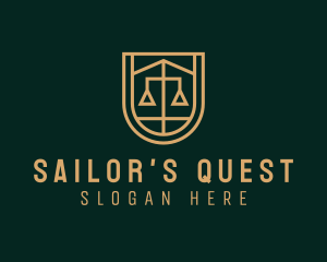 Gold Scale Law  logo design