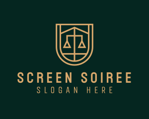 Gold Scale Law  logo design