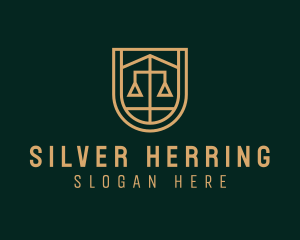 Gold Scale Law  logo design