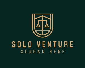 Gold Scale Law  logo design