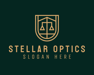 Gold Scale Law  logo design