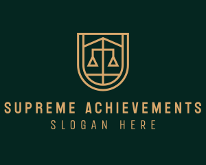 Gold Scale Law  logo design