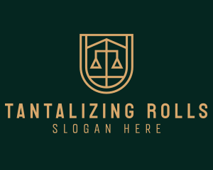 Gold Scale Law  logo design