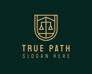 Gold Scale Law  logo design