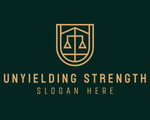 Gold Scale Law  logo design