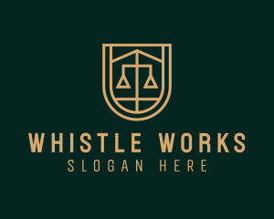 Gold Scale Law  logo design