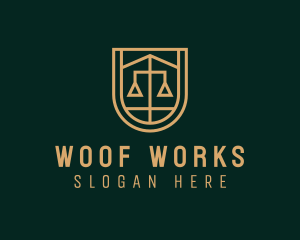 Gold Scale Law  logo design