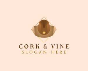 Western Cowboy Hat logo design