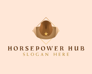 Western Cowboy Hat logo design