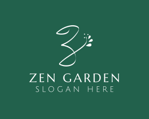 Floral Garden Letter Z logo design