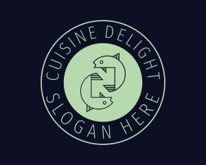 Fish Cuisine Restaurant logo design