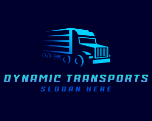 Truck Transportation Delivery logo design