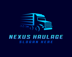 Truck Transportation Delivery logo design