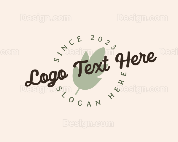 Fashion Spa Leaf Logo