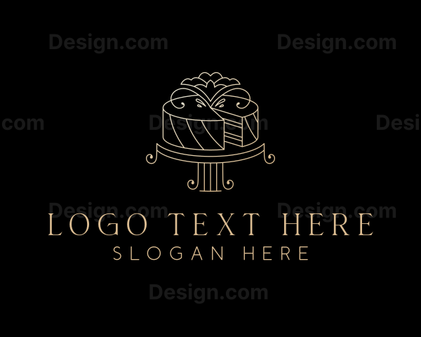 Elegant Wedding Cake Logo