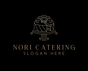 Elegant Wedding Cake logo design