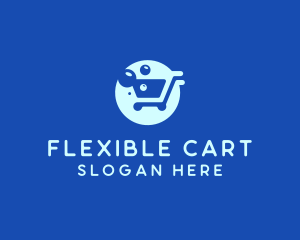 Bubble Shopping Cart logo design