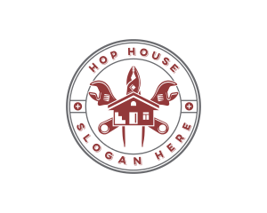 Handyman House Tools logo design