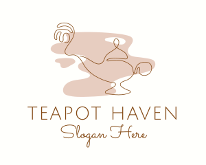 Teapot Crochet Decoration  logo design
