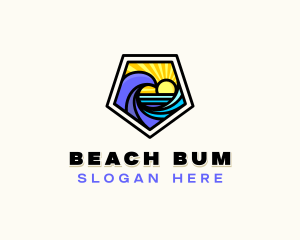 Surfing Beach Resort logo design